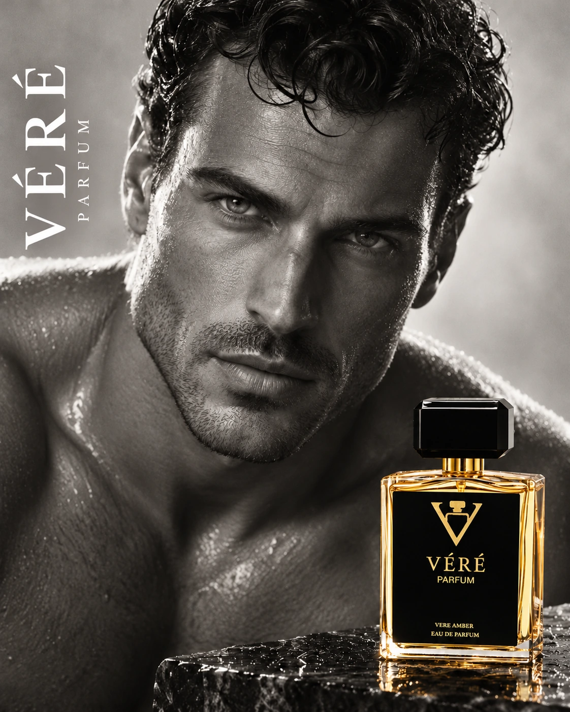 VÉRÉ MEN03 · 海风与柑橘 · VÉRÉ 品牌海报