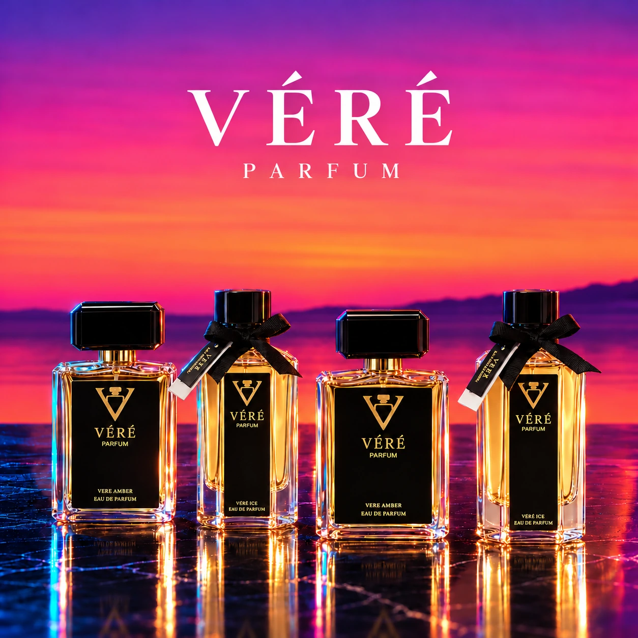 VÉRÉ UNI11 · 茉莉与白百合 · VÉRÉ 品牌海报
