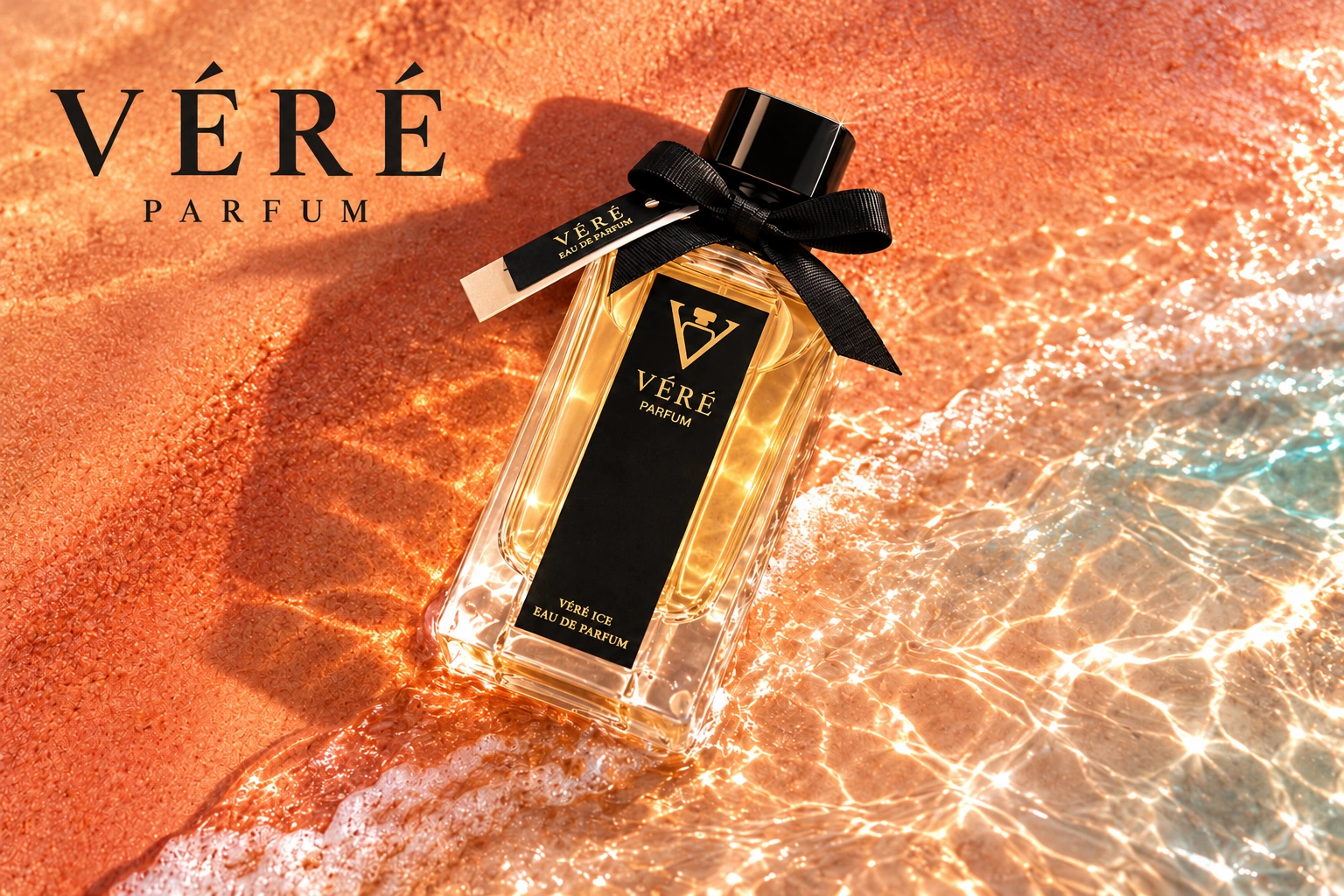 VÉRÉ UNI04 · 茶叶与水莲 · VÉRÉ 品牌海报