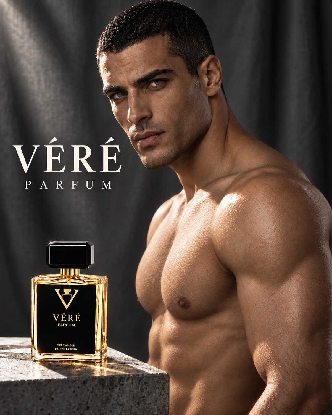 VÉRÉ MEN04 · 薰衣草与柔软皮革 · VÉRÉ 品牌海报