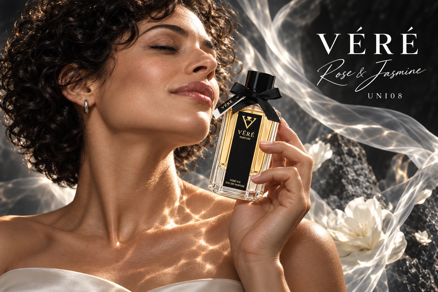 VÉRÉ UNI08 · 玫瑰与茉莉 · VÉRÉ 品牌海报
