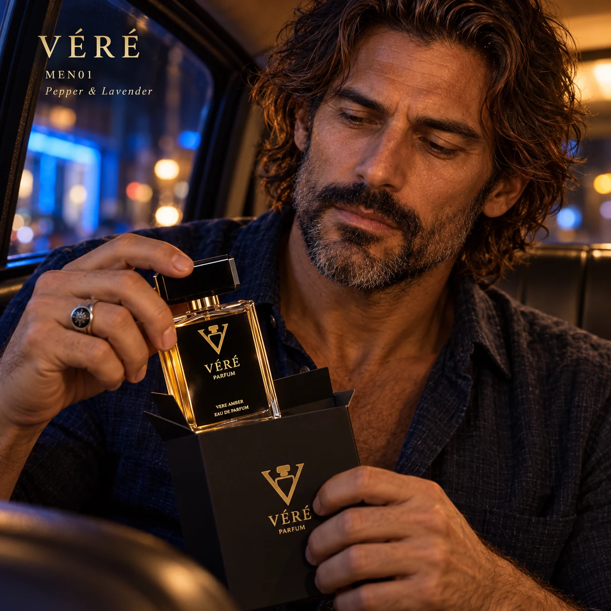 VÉRÉ MEN01 · 胡椒与薰衣草 · 包装近景