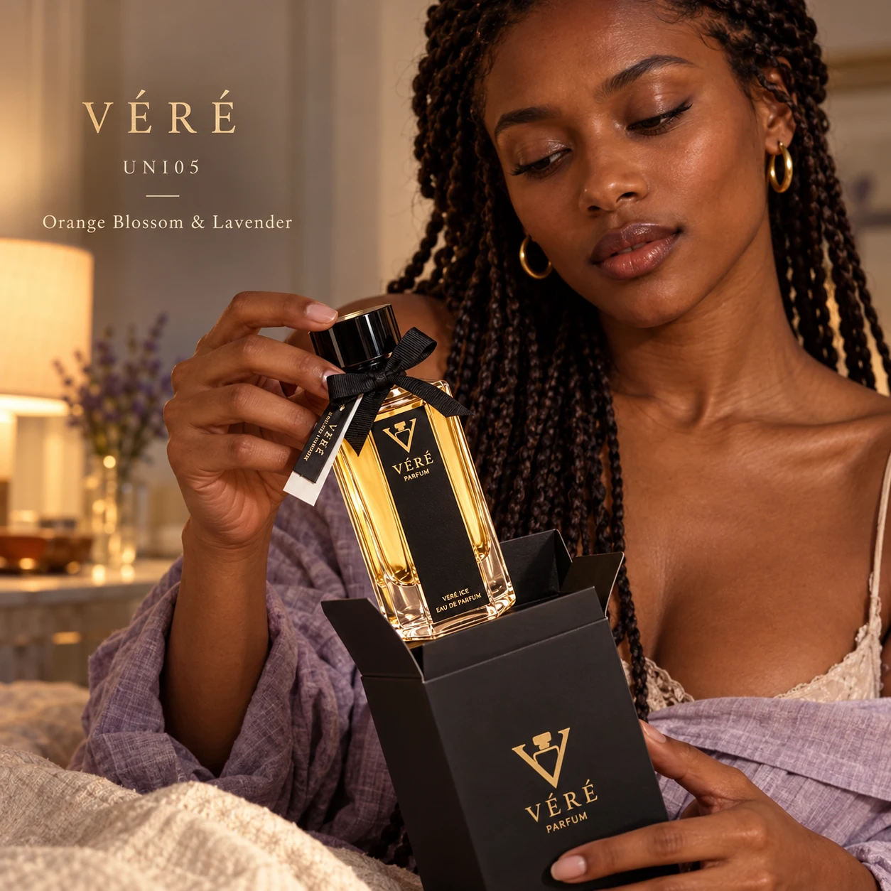 VÉRÉ UNI05 · 橙花与薰衣草 · 包装近景